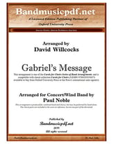 Gabriel's Message Concert Band sheet music cover